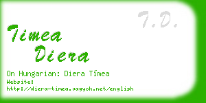 timea diera business card